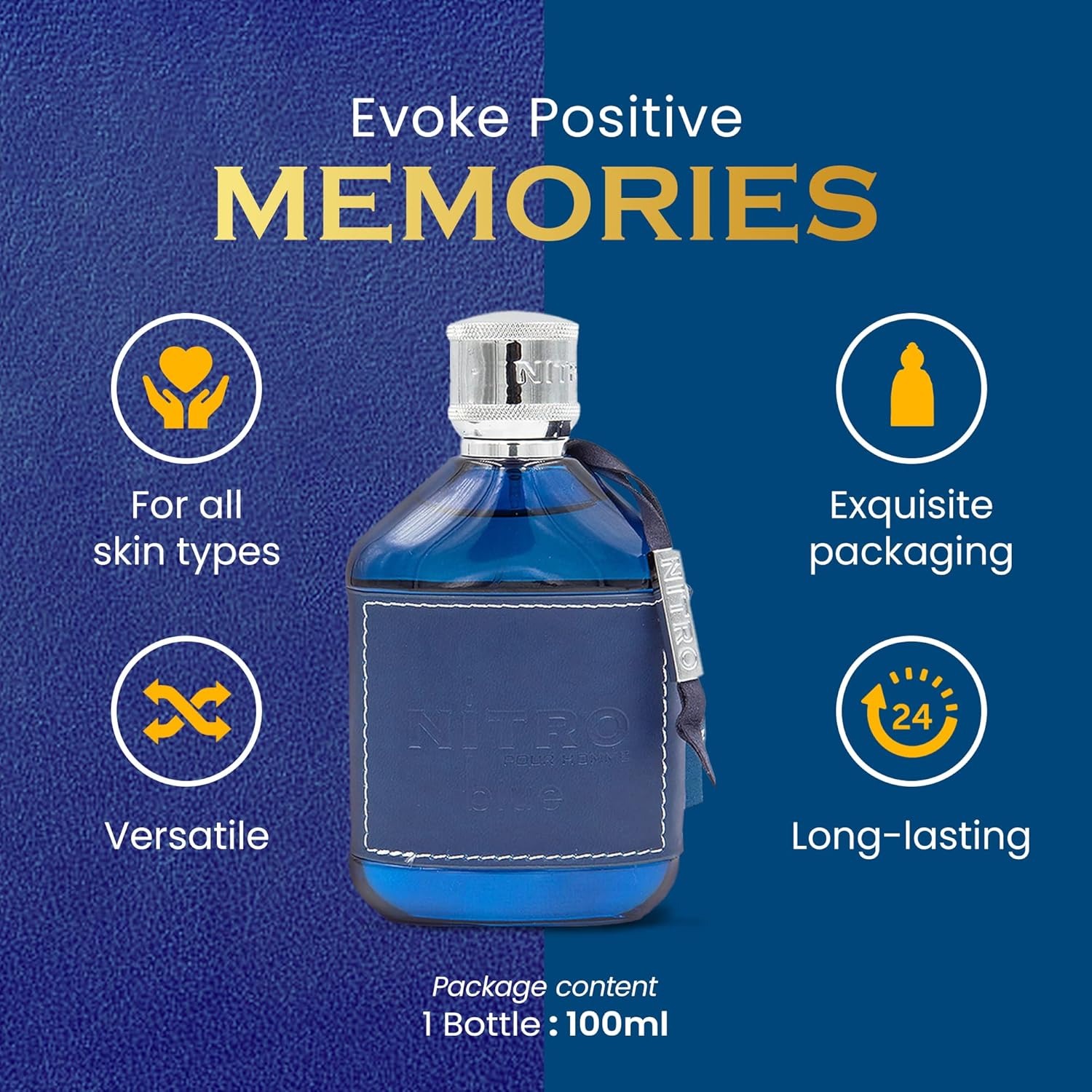Dumont Nitro Blue 3.4 Oz Eau D - Perfume Fragrance For Men ulasan dan harga