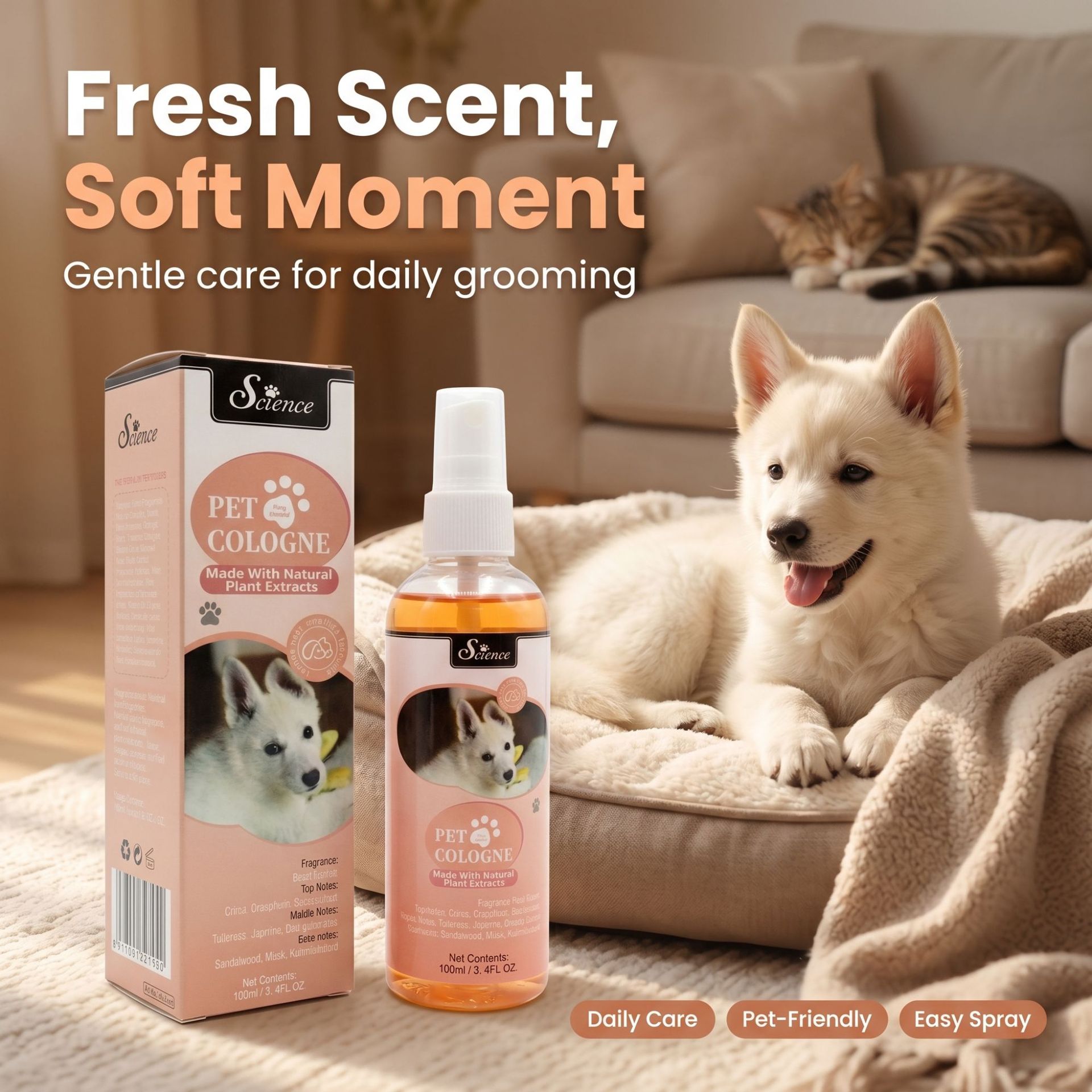 100 MLPet Semprotan Penghilang - Perfume Fragrance Shampoo ulasan dan harga
