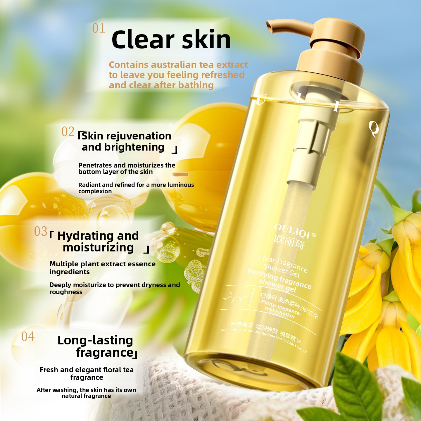 Sabun mandi asam buah nicotina - Perfume Fragrance Shower Gel ulasan dan harga