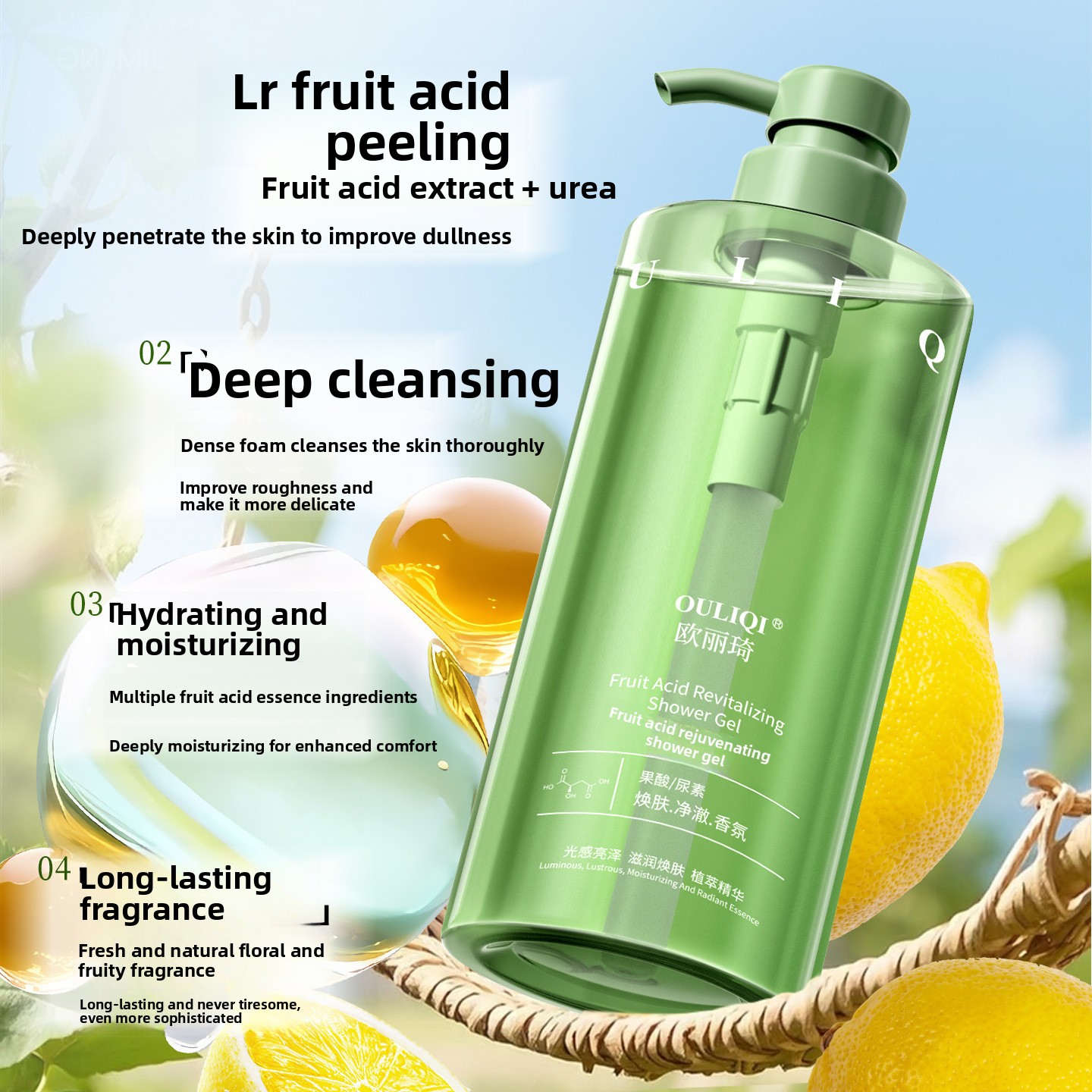 Sabun mandi asam buah nicotina - Perfume Fragrance Shower Gel ulasan dan harga